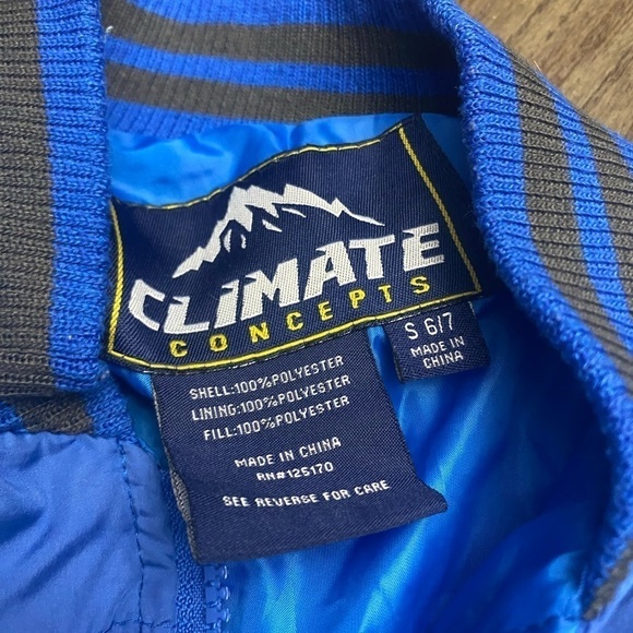 Climate Concepts Boys' Varsity Bubble Jacket s(6/7) - Picture 3 of 4